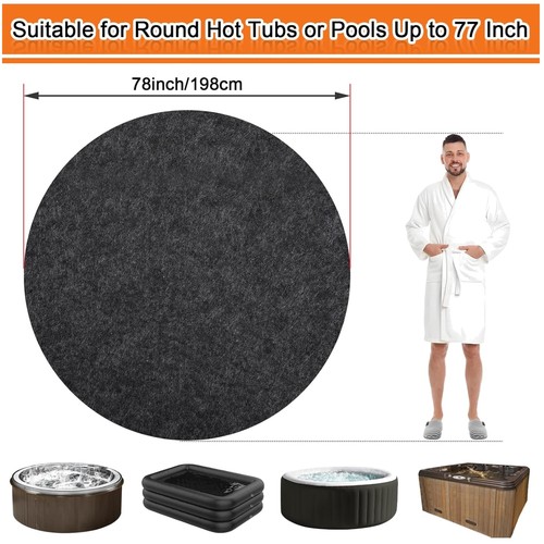 Large round hot tub mat - hot,