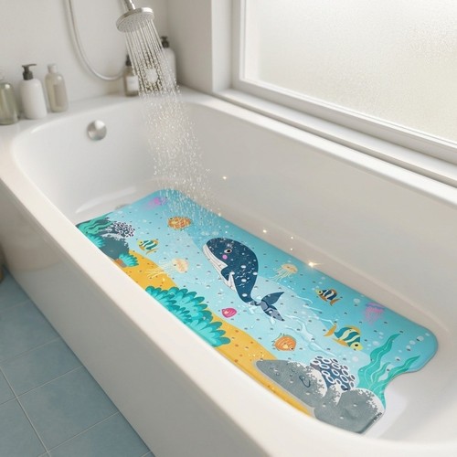 Non slip shower mat - shower, 100x40cm