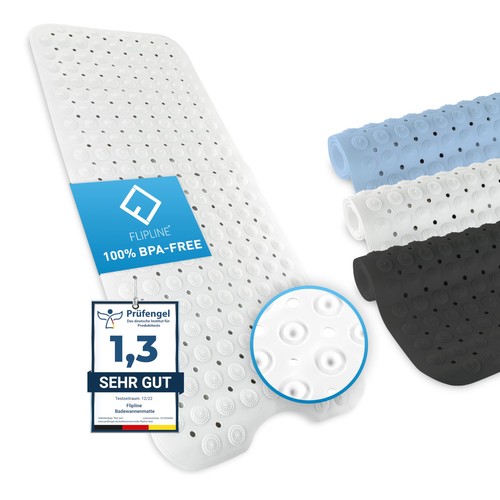 Bath mat non - -slip, natura